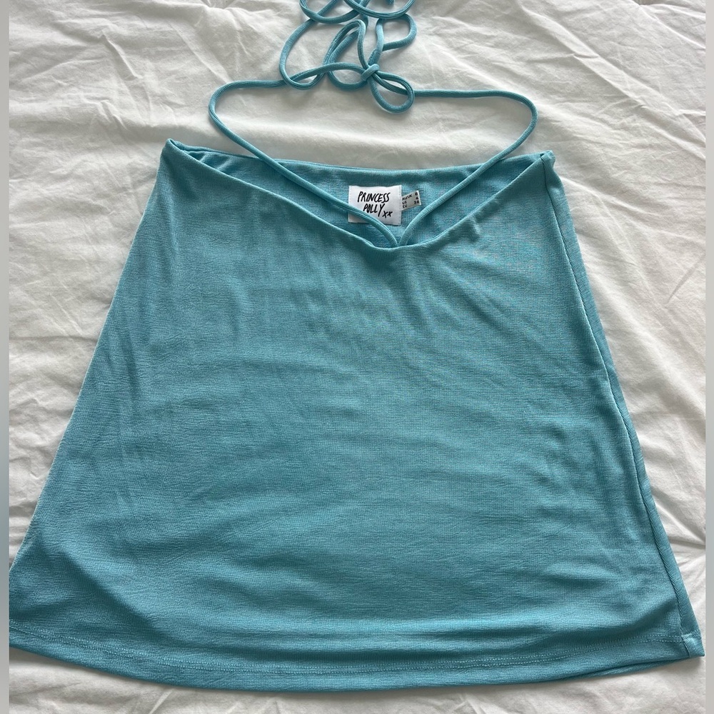 Princess Polly Blue Skirt with Tie